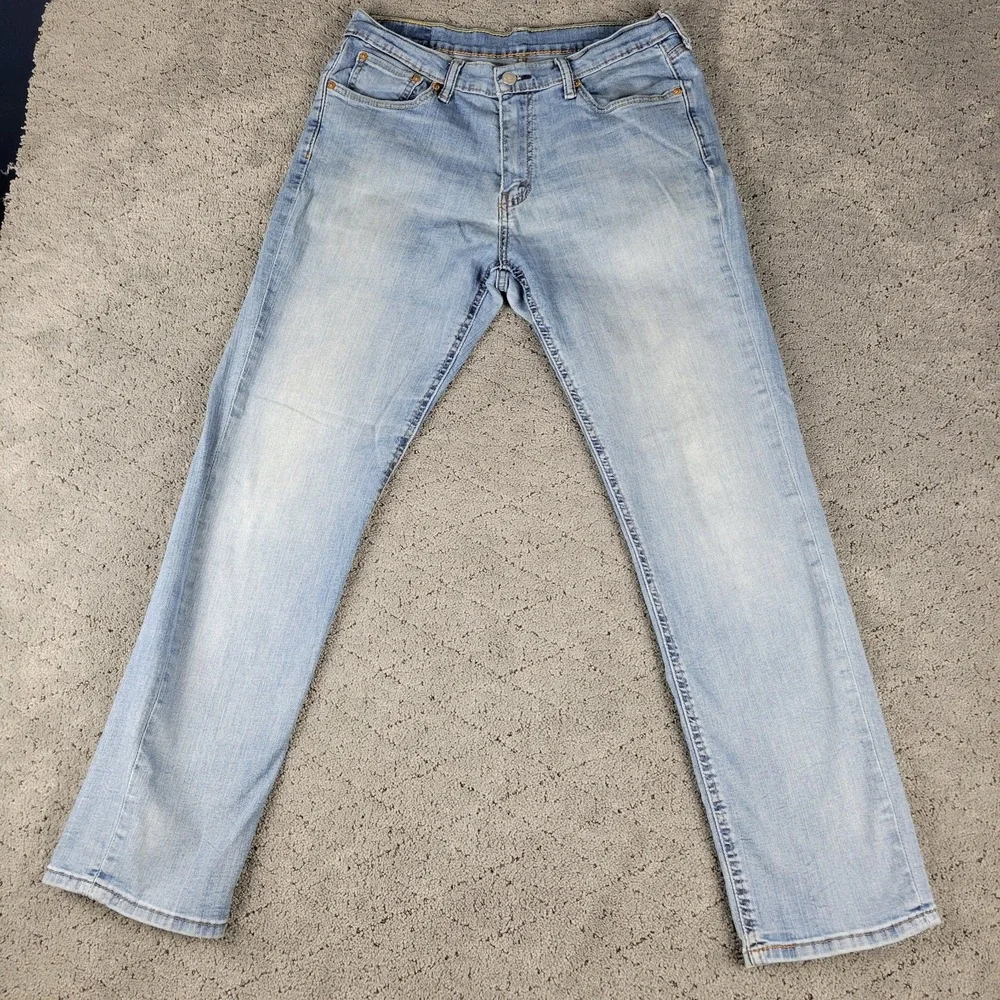 Levis 541 Jeans Mens 32x32 Blue Athletic Fit Taper Light Wash Faded Stretch